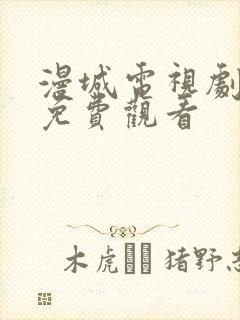 漫城电视剧高清免费观看