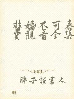 非婚不可泰剧免费观看全集封面