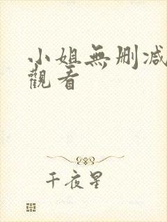 小姐无删减在线观看