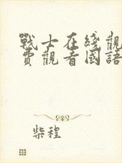 战士在线观看免费观看国语封面