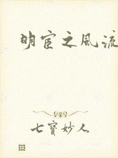 明宦之风流无边
