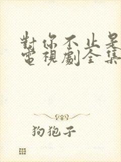 对你不止是喜欢电视剧全集