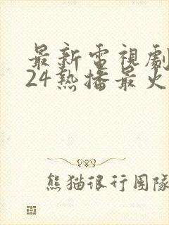 最新电视剧2024热播最火剧