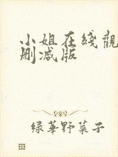 小姐在线观看无删减版