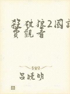 杀破狼2国语免费观看封面