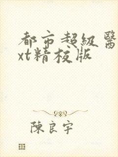 都市超级医圣txt精校版封面