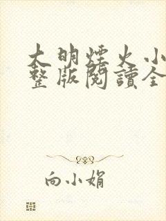 大明烟火小说完整版阅读全文