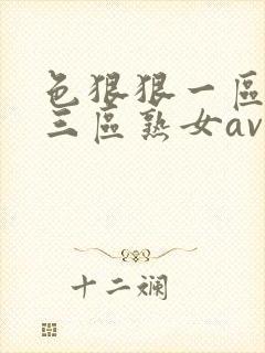 色狠狠一区二区三区熟女av