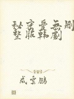 秘密爱无删减完整版韩剧封面