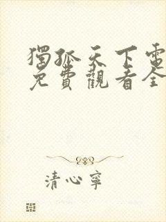 独孤天下电视剧免费观看全集高清