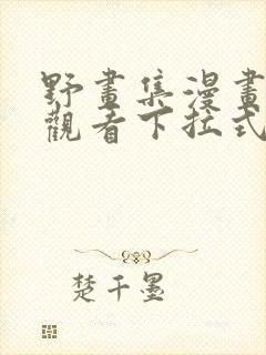 野画集漫画免费观看下拉式封面