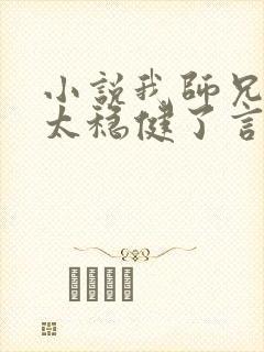 小说我师兄实在太稳健了言归正传好看么