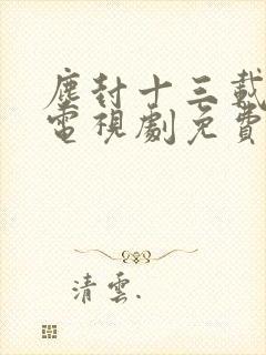 尘封十三载全集电视剧免费观看完整版