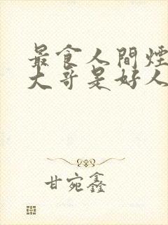 最食人间烟火色大哥是好人还是坏人封面