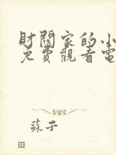 财阀家的小儿子免费观看电视剧全集