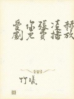 爱你张凌赫电视剧免费播放