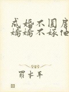 成婚不圆房重生娇娇不嫁他急了