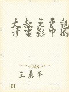 大叔免费观看高清电影中国版下载