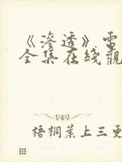 《渗透》电视剧全集在线观看免费封面