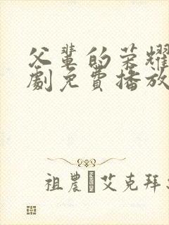 父辈的荣耀电视剧免费播放在线观看