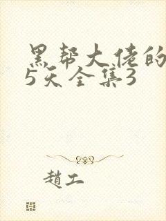 黑帮大佬的365天全集3封面