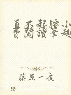 直不起腰小说免费阅读笔趣阁无弹窗