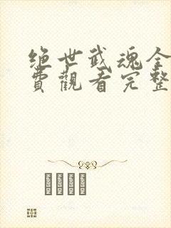绝世武魂全集免费观看完整版封面
