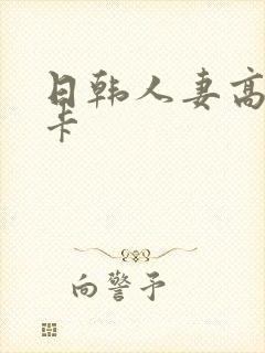 日韩人妻高清不卡