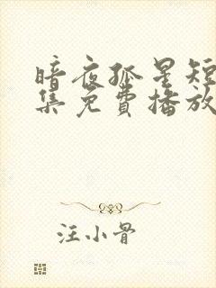 暗夜孤星短剧全集免费播放