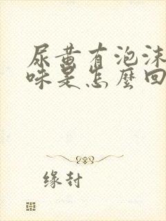 尿黄有泡沫有异味是怎么回事