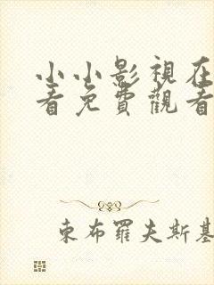 小小影视在线观看免费观看