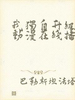 我独自升级樱花动漫在线播放