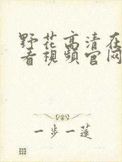 野花高清在线观看视频官网免费