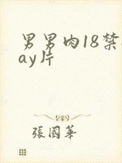 男男肉18禁gay片