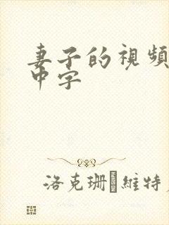 妻子的视频电影中字