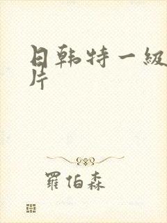 日韩特一级黄色片