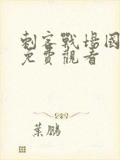 刺客战场国语版免费观看