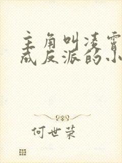 主角叫凌霄穿越成反派的小说