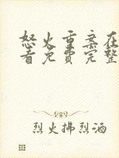 怒火重案在线观看免费完整版