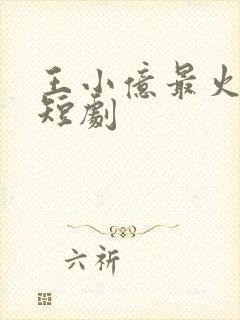 王小亿最火十部短剧