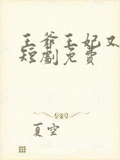 王爷王妃又演上短剧免费