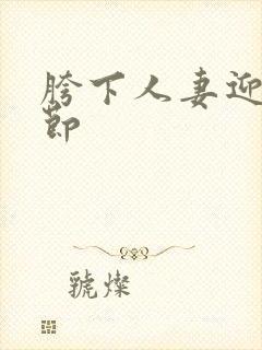 胯下人妻迎合章节