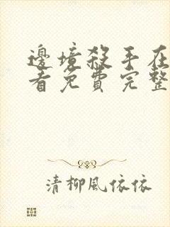 边境杀手在线观看免费完整版高清