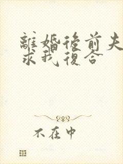 离婚后前夫跪着求我复合封面