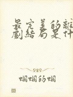 最完美的离婚日剧结局是什么