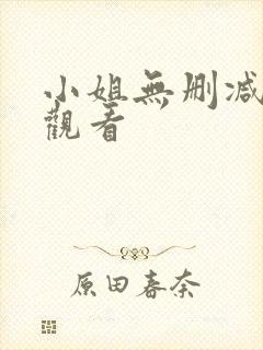 小姐无删减在线观看