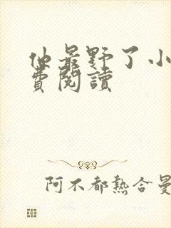 他最野了小说免费阅读