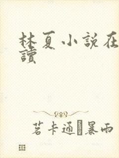 林夏小说在线阅读