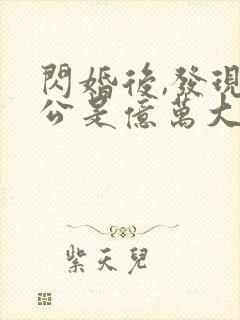 闪婚后,发现老公是亿万大佬 txt