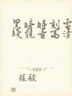 黑暗时刻电影在线观看高清